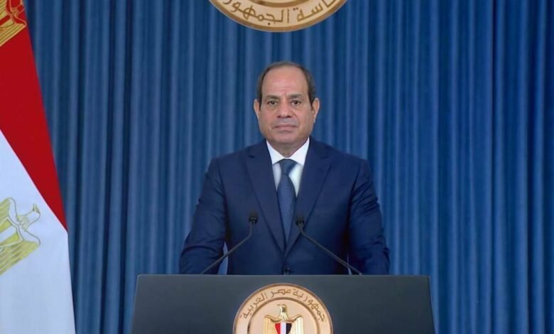 السيسي-يفتتح-مونوريل-شرق-النيل-ومنطقة-النهر-الأخضر