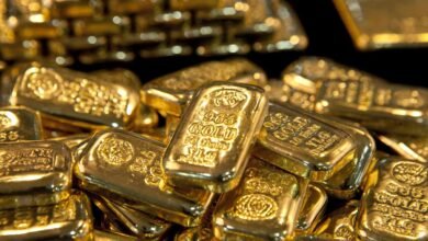 انخفاض-الذهب-عند-التسوية-والفضة-تهبط-4.5%