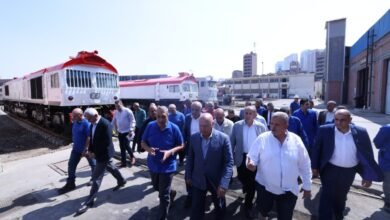 وزير-النقل-يتفقد-ورش-الصيانة-الرئيسية-بالفرز،-و-«إيرماس»،-لمتابعة-أعمال-الصيانة-والتأمين-الفني-للجرارات-والقطارات