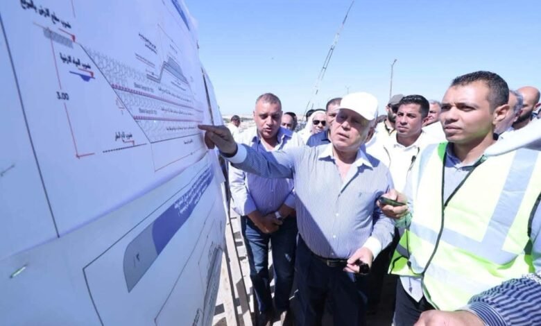وزير-النقل-يتابع-تنفيذ-خط-سكة-حديد-(بئر-العبد/العريش)-جنوبًا-رأس-النقب-«مطار-طابا»-بطول-341-كم