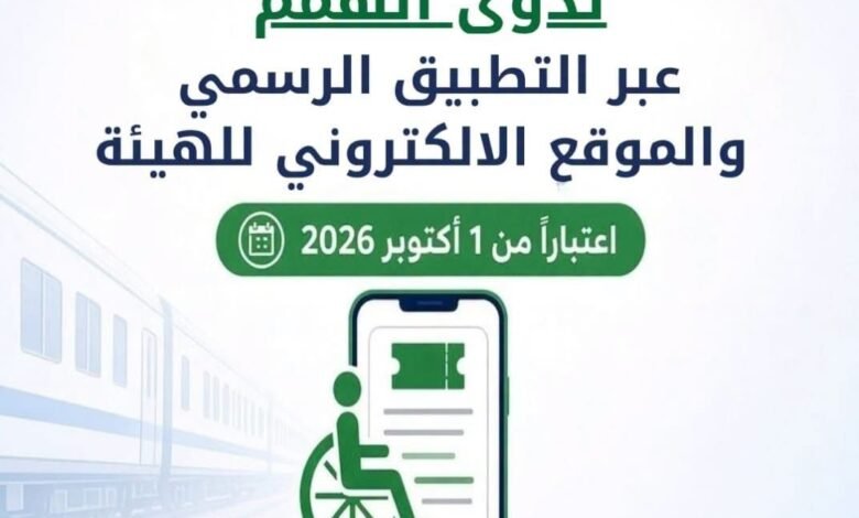 اعتبارًا-من-1-أكتوبر-المقبل.-السكة-الحديد-تتيح-حجز-تذاكر-السفر-لذوي-الهمم-إلكترونيًا