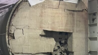 بعد-خروجها-من-محطة-الملك-الصالح.-الحفار-يستعد-لعبور-نهر-النيل-إلى-منيل-الروضة